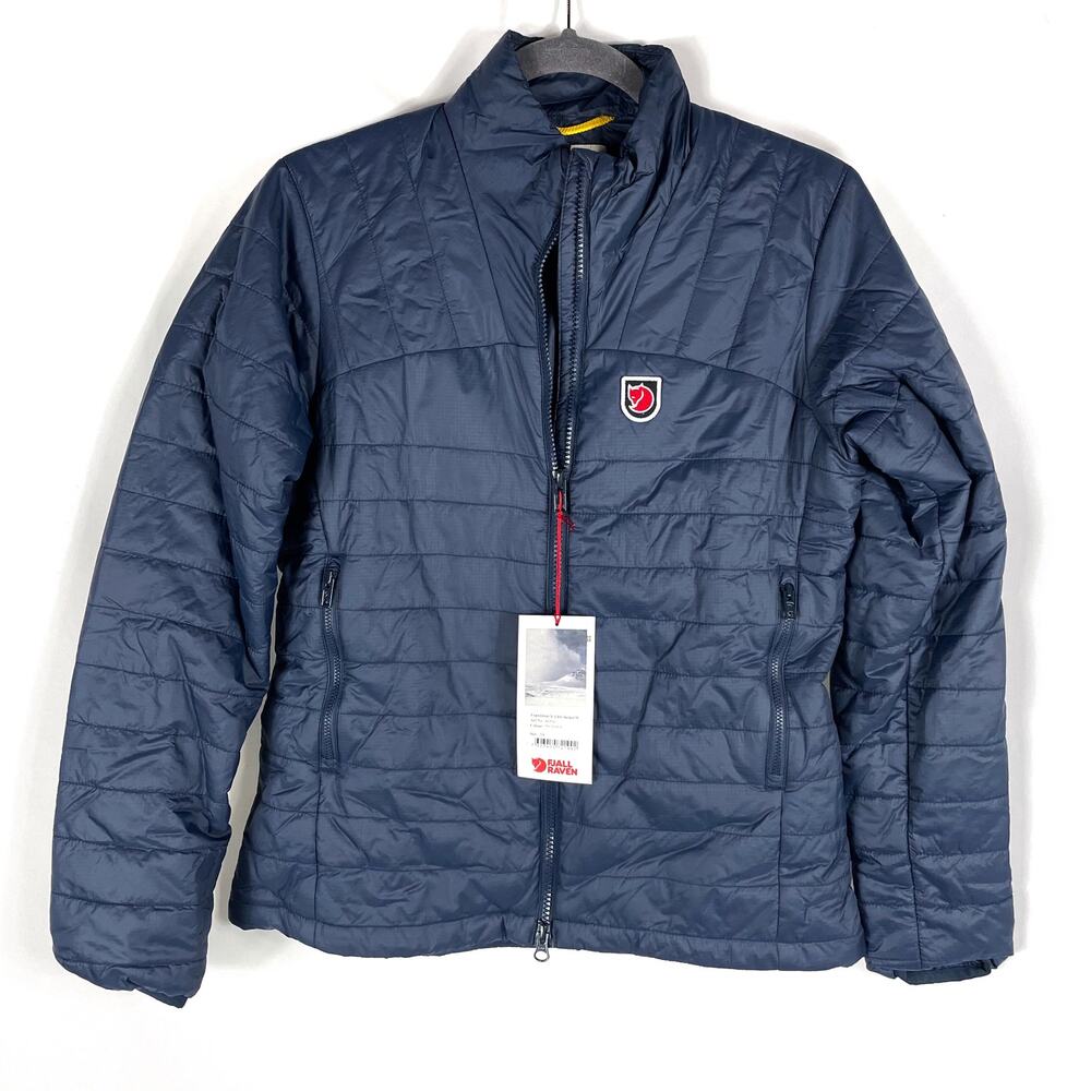 Fjallraven‎ Expedition X-Latt Jacket Navy Blue Full Zip Puffer Sz XS Women's